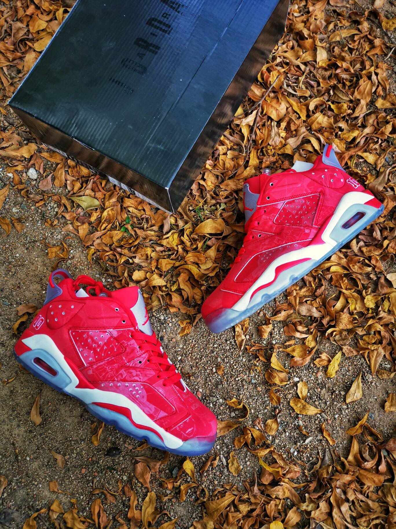 Air Jordan 6 Low Slam Dunk Red White Shoes - Click Image to Close